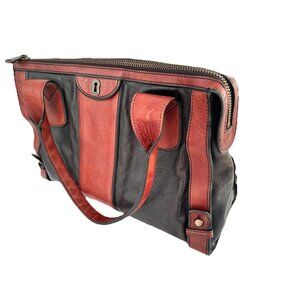 Fossil Long Live Vintage Reissue 1954 Tote Bag Soft Leather Brown Weekender